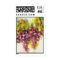 purple grapes, watercolor painting stamps