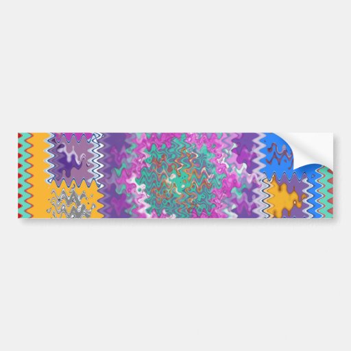 Purple Graphics - keep U warm and excited in life Bumper Sticker