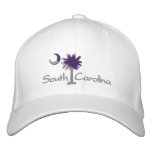 Purple/Gray SC Dark Palmetto Moon Embroidered Hat