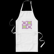 purple green Apron aprons