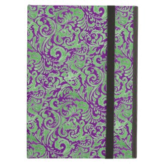 Purple/Green Batik Inspired iPad Air Case