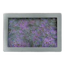 Purple, Green, Blue abstract ground background Rectangular Belt Buckle