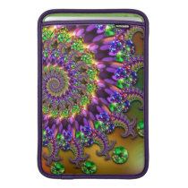 Purple & Green Bokeh Fractal MacBook Air Sleeve