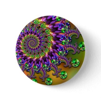 Purple & Green Bokeh Fractal Pattern