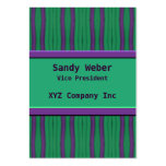 purple green distressed lines business cards