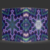 Purple Green Geometric Star Avery Binder binders