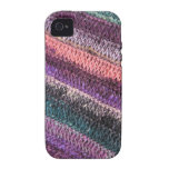 Purple Green Knit iPhone 4/4S Cases