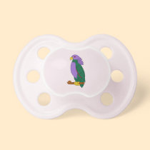 Purple Green Parrot Pacifiers
