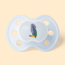 Purple Green Parrot Pacifiers