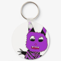 Purple gremlin keychains