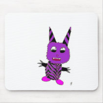 Purple gremlin mousepads