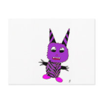 Purple gremlin postcards