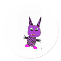 Purple gremlin stickers