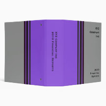 purple grey business 3 ring binders