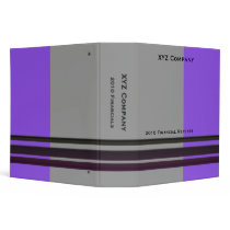 purple grey business binders