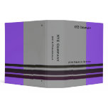 purple grey business binders