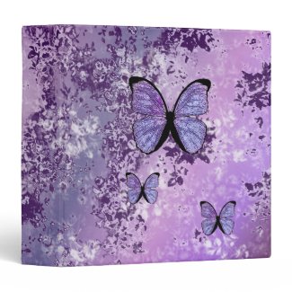 Purple Grunge Binder