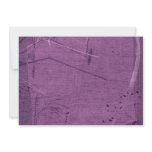 Purple grunge fabric background type design personalized invites