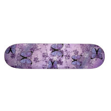 Purple Grunge Skateboard