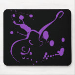 PURPLE GUITAR AND PAINT SPLATTER MOUSE PADS
