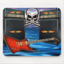Purple Guitar Flaming Skulls & Amp... - Customized mousepads by MistaSCARY Purple Guitar Flaming Skulls & Amp... - Customized mousepads