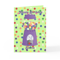 Purple Gumball Machine cards