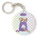 Purple Gumball Machine Keychain