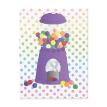 Purple Gumball Machine postcards
