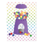 Purple Gumball Machine Postcards