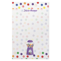 Purple Gumball Machine stationery by candystore Purple Gumball Machine stationery