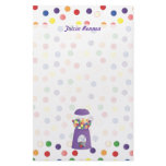 Purple Gumball Machine stationery