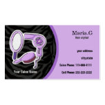Purple Hair Salon businesscards business cards