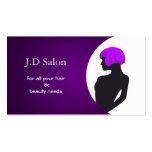 purple Hair Salon businesscards business cards