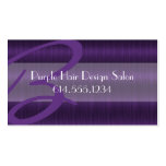 Purple Hair Salon Stylist Beautician Business Card business cards