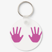purple hands keychains by Tomaniac purple hands keychains