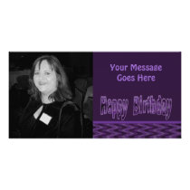 purple happy birthday photo cards by DonnasGreetingCards purple happy birthday photo cards