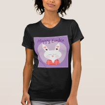 Purple Happy Easter Bunny Tees