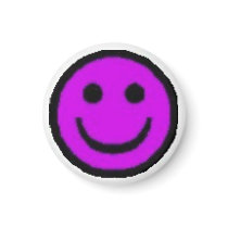 Purple Happy Face magnets by aphrica Purple Happy Face magnets