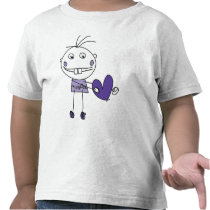 purple happy monster loves you t-shirt t-shirts
