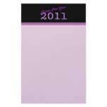 purple Happy New Year 2011 Stationery Design