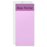 purple happy new year rack card template