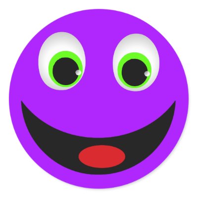 smiley purple