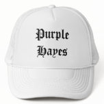 Purple Hayes hats