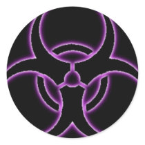 Purple Haze Bio-Hazard Sticker