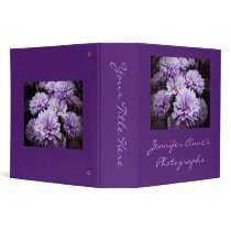Purple Haze Chrysanthemums 3 Ring Binders