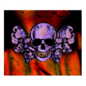 Purple Haze Skull posters by mgoring Purple Haze Skull posters