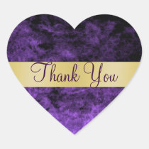 Purple Haze Thank You Heart Sticker