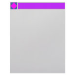 Purple Header Letterhead Template