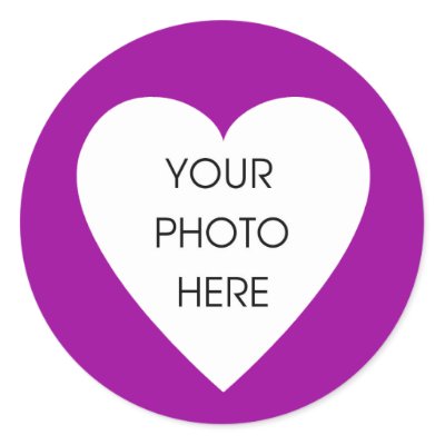 Purple Heart Border Stickers
