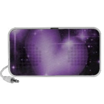 Purple Heart Doodle by OrigAudio iPhone Speaker